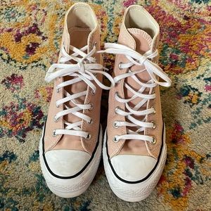 Hightop platform converse